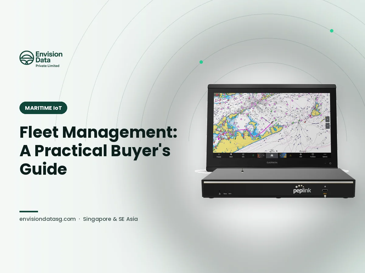 Maritime IoT and fleet management – chartplotter and Peplink router