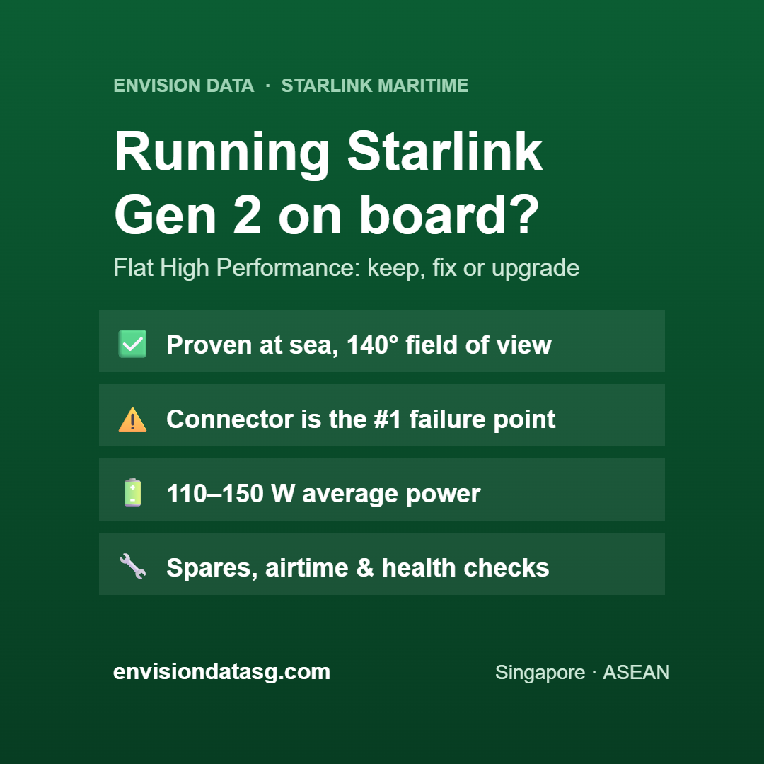 Starlink Gen 2 Flat High Performance maritime guide
